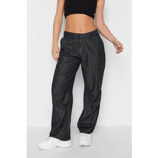 PixieGirl Petite PixieGirl Petite Grey Parachute 100% Cotton Trousers