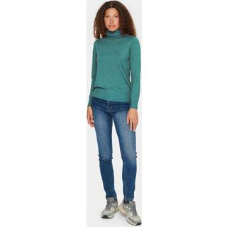 Saint Tropez J2046, Milasz Rollneck Pullove Strik 30500018 Sagebrush Green Melange (XLARGE)