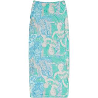Rotate Printed mesh wrap skirt - multicoloured - S