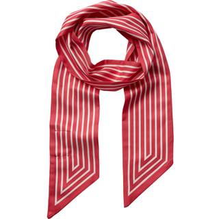 PIECES dame scarf PCJAYLA - Cloud Dancer red stripe - Onesize