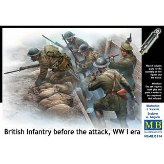 British infantry before attack,WWI era