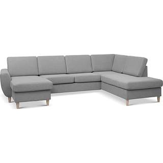 Madrid Nordic venstrevendt U-sofa - lysegrå