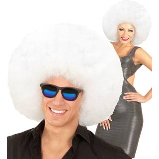 Riesige Afro Perücke Weiß