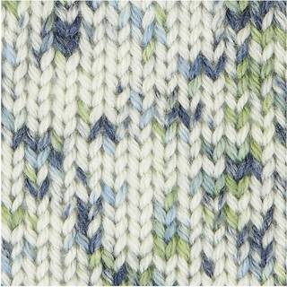 Baby Merino Print - Blau-Grün