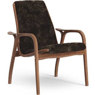 Swedese Laminett Lænestol Lakeret Valnød / - Lænestole Fåreskind Espresso - 23101|V1252