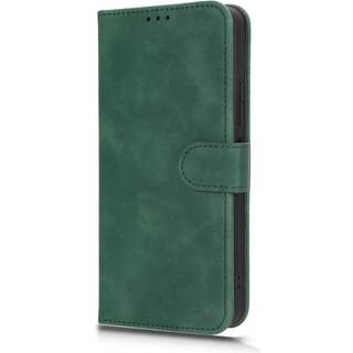 Nokia C32 Læder Cover m. Pung og Ståfunktion - Grøn
