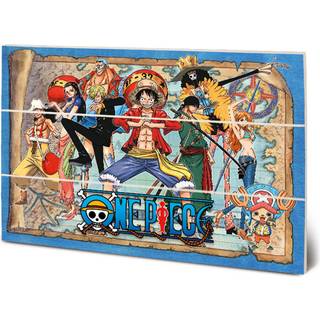 ONE PIECE - Straw Hat Pirates Map - Wood Print 20x29.5cm