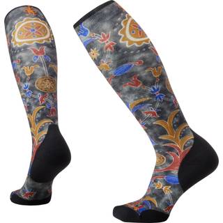 Ski Targeted Cushion Royal Floral Print OTC W Black (S)