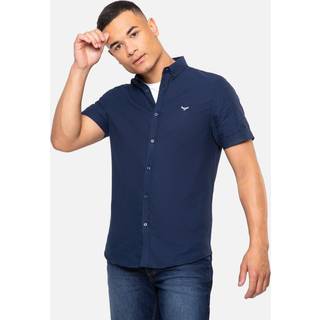 Threadbare Threadbare Navy Oxford Short Sleeve Shirt