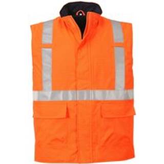 Bizflame hi-vis antistatisk FR bodywarmer - Orange (Størrelse: XXXL)