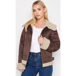 PixieGirl Petite PixieGirl Petite Brown Aviator Jacket