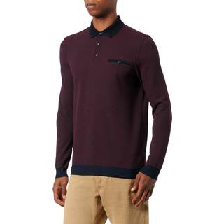 bugatti Herren Polo-Shirt rot meliert