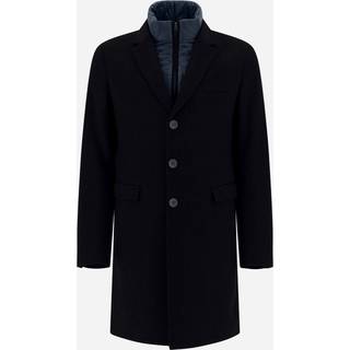 Herno Layered cashmere overcoat - blue - EU 54