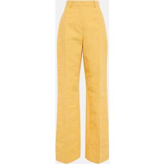 Jacquemus Le Pantalon Sauge linen-blend pants - yellow - XXS