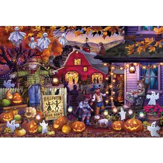 Vermont Christmas Company Halloween Dance Jigsaw Puzzle - 100 stykker Halloween -puslespil for voksne og b?rn - 19 """" X 13 """" Halloween Jigsaw -p