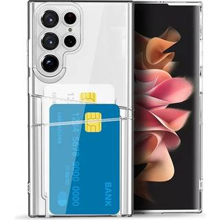 Samsung S22 Ultra Tyndt stødsikkert mobilcover med kortslot