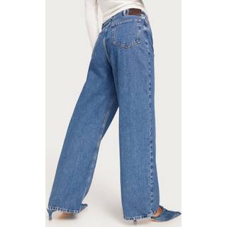 Only - Blå - Onlmarea Hw Loose Wide Dnm Cro - W28/L32