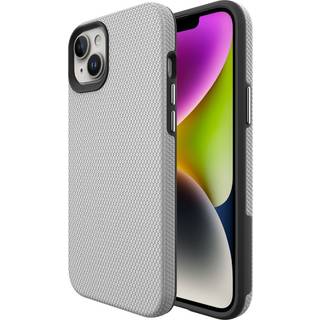 iPhone 15 Plus Plastik Håndværker Bagside Cover - Sølv