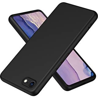 iPhone SE (2022 / 2020) / 8 / 7 Liquid Silikone Bagside Cover - Sort