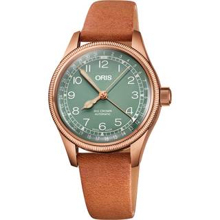 ORIS Big Crown Pointer Date Bronze, grøn med rem -36 mm