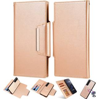 SKALO Samsung S23 Plus DOLIZMA 2 i 1 magnetisk pungetui - Guld
