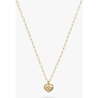Coach Gold Heart Necklace - 40cm