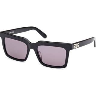 GCDS Unisex GD0041 01A Solbriller Acetat Sort Grå Firkantet Normal