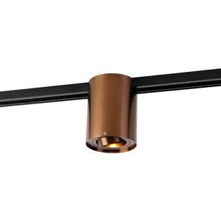 Moderne 1-faset skinnespot mørk bronze - Rondoo Up