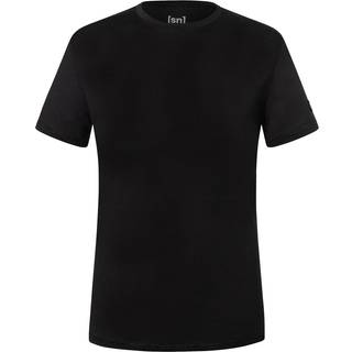super.natural Men's Sierra140 Tee Jet Black, S