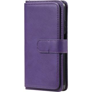 Xiaomi Poco M3 Læder Flip Cover m. Stor Kortholder - Lilla