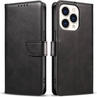 SKALO iPhone 15 Pro Premium Wallet Flip Cover - Sort