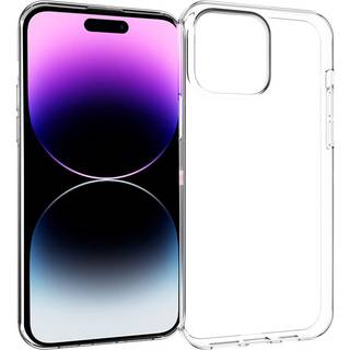 iPhone 15 Pro Max Fleksibel Plastik Bagside Cover - Gennemsigtig