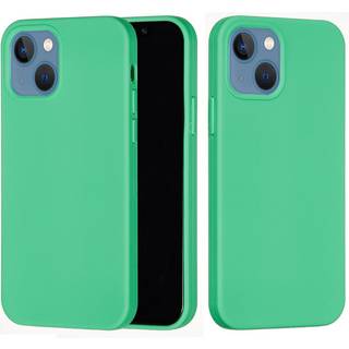 iPhone 15 Plus Liquid Silikone Bagside Cover - Grøn