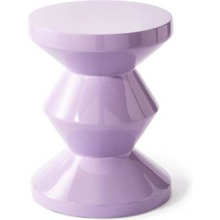 POLSPOTTEN Seating - 'Zig Zag' stool, lilac in Lilac Synthetic material