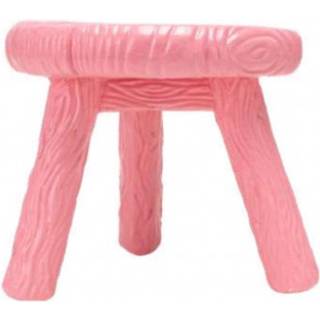 Seletti - Milk Fibreglass Stool 43 x 43 cm H 35 cm - Pink - Taburetter - Studio Job - Lyserød - Glas