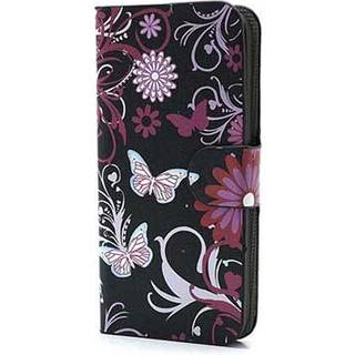 iPhone 5 / 5S / SE Pung Taske - Sommerfugle / Blomster
