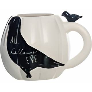 Kürbis Tasse mit schwarzer Krähe