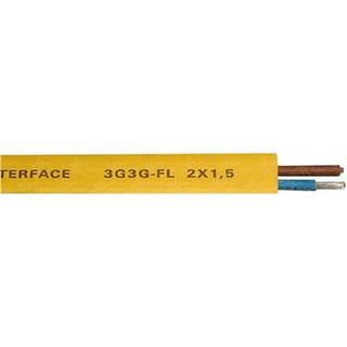 Asibus 2X1,5 Fladkabel Gul Solar