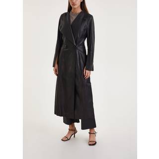 Sirrena frakke i læder - Black - 36