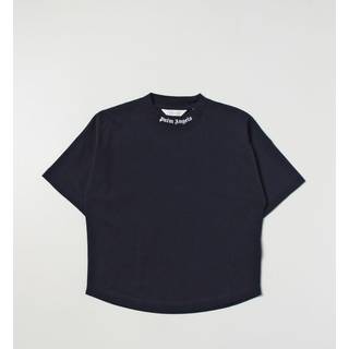 Palm Angels Kids Logo cotton jersey T-shirt - blue - Y 10