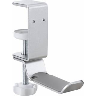 MaxMount Clamp-On Headset Stand - Headset Holder - Sølv