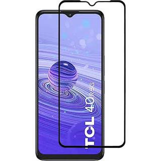 TCL 40R 5G Skærmbeskyttelse i Glas - Full Fit - Sort Kant