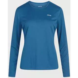 Zebdia Sports LS Tee XXL Dame - Blå, Letvægts T-shirt til Løb og Træning