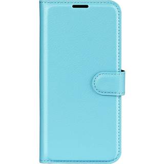 Sony Xperia 1 V Litchi Læder Flip Cover m. Pung - Lyseblå