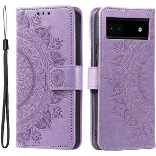 SKALO Google Pixel 7a Mandala Flip Cover - Lilla