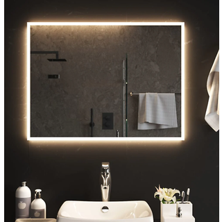 badeværelsesspejl med LED-lys 60x80 cm