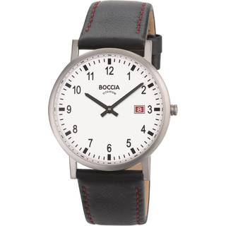 Boccia Titanium 3662-01 - Herre - 37 mm - Analog - Quartz - Mineralglas