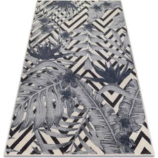 Tæppe HEOS 78540 fløde / blå LØV JUNGLE 190x270 cm