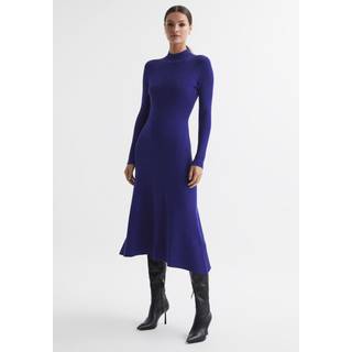 Reiss Reiss Blue Chrissy Knitted Bodycon Midi Dress
