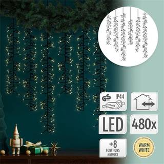 Lyskæde med 6 cluster grene ude & inde 480 LED